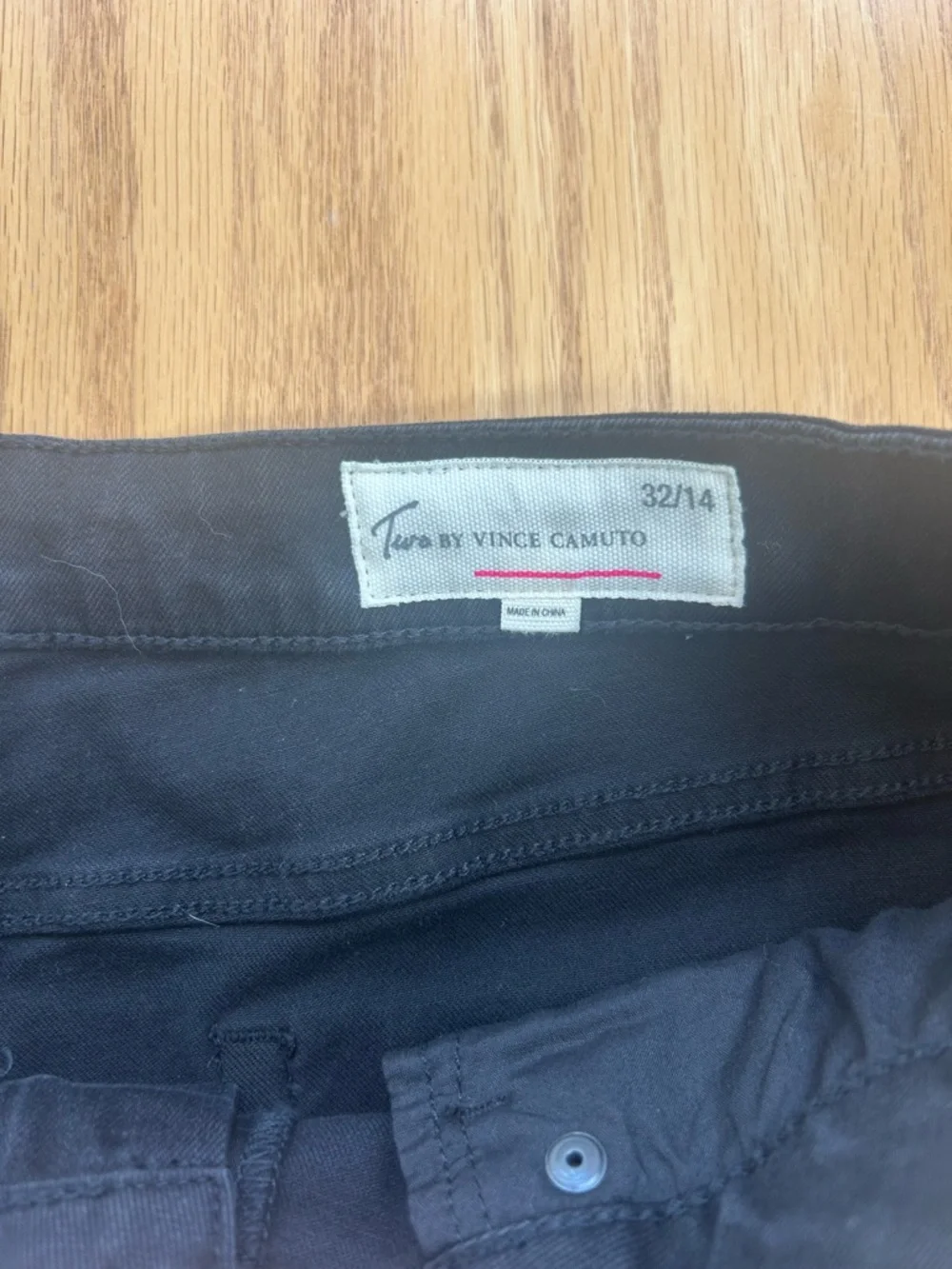 NWT Two by Vince Camuto Black Skinny Jeans Women’s Size 14 / 32 Mid Rise - Picture 6 of 10